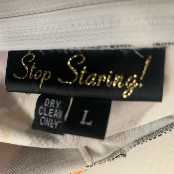 Stop Staring | Billion Dollar Baby Wiggle Dress Watercolor Floral Size Large - Picture 9 of 10